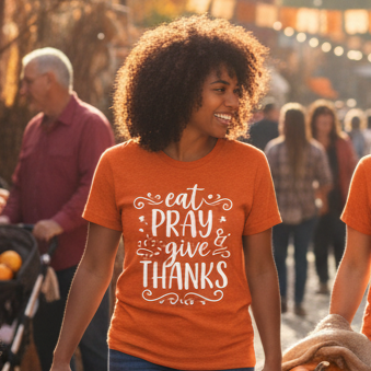 Eat Pray & Give Thanks T-Shirt