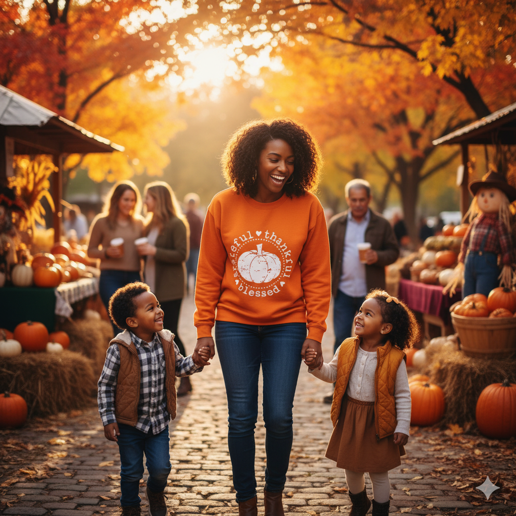 Grateful Thankful Blessed Sweater