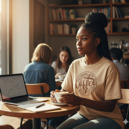 Running on Coffee and Jesus T Shirt